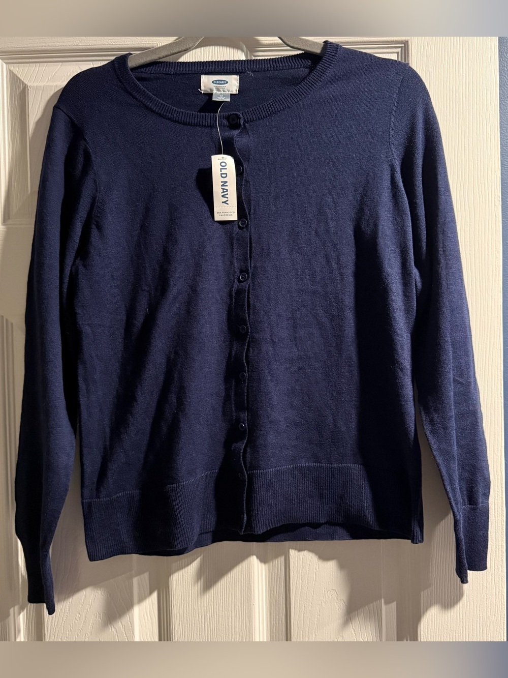 Old Navy Navy Button-Front Knit Cardigan